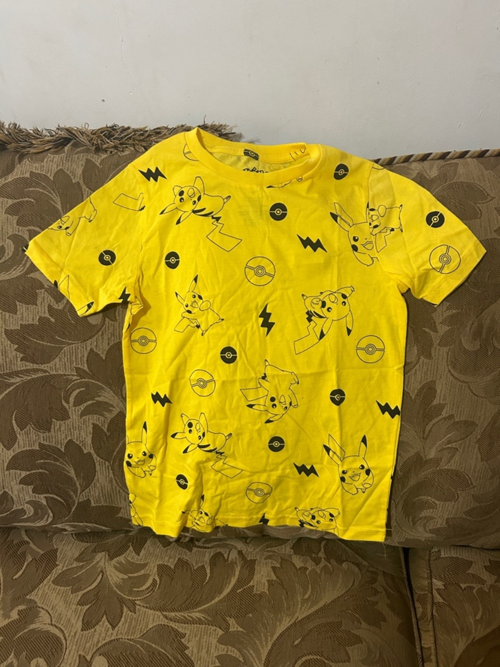 Pokemon Yellow Pikachu Allover Print Tee